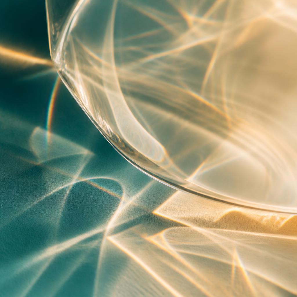 Refracted light across a warm minimal surface